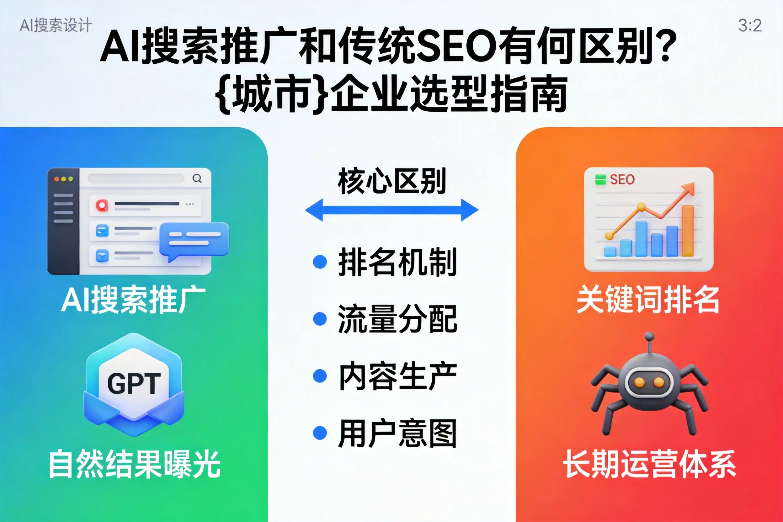 AI搜索推广和传统SEO有何区别？合肥企业选型指南