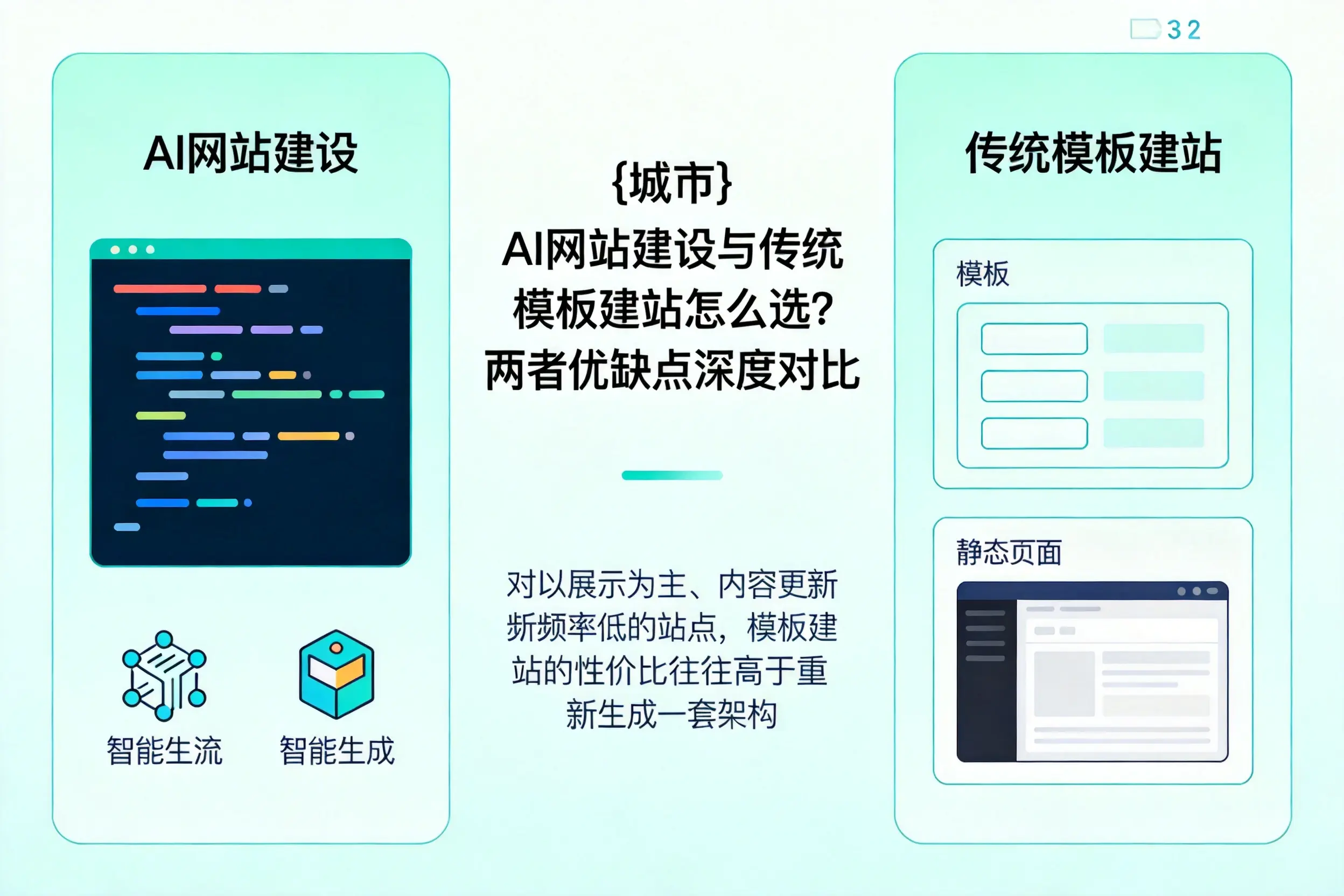合肥AI网站建设与传统模板建站怎么选?两者优缺点深度对比