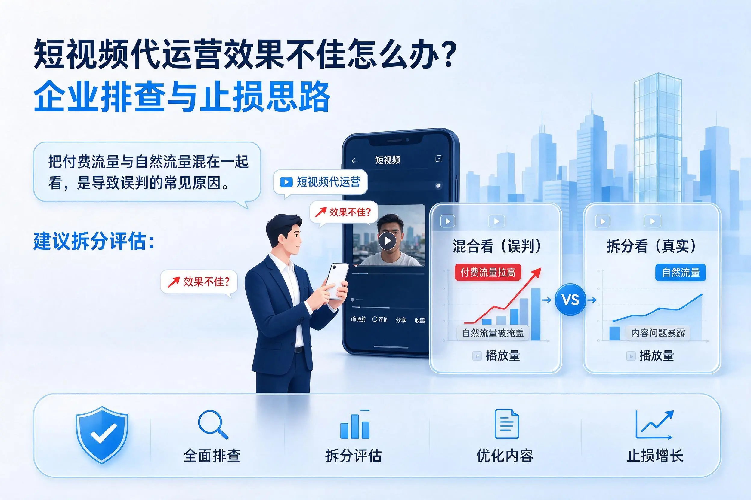 短视频代运营效果不佳怎么办？合肥企业排查与止损思路
