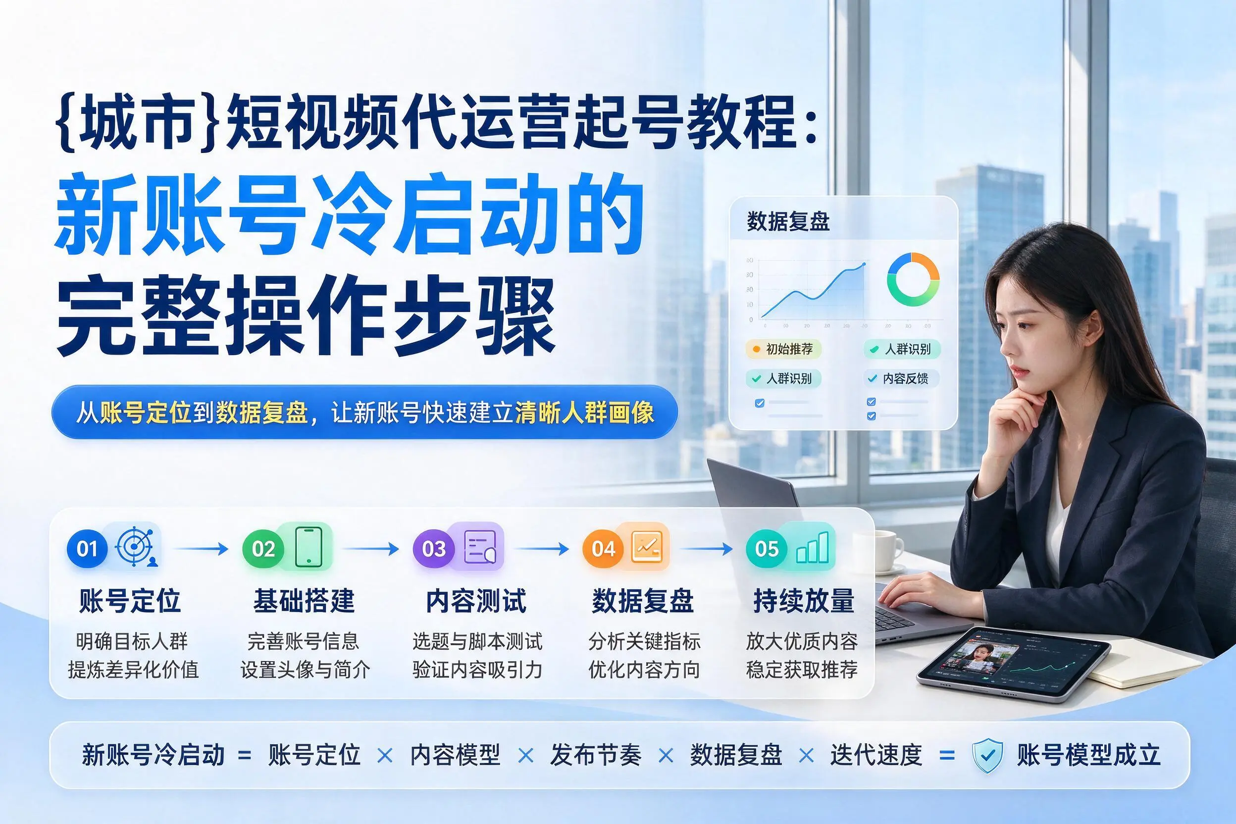 合肥短视频代运营起号教程:新账号冷启动的完整操作步骤