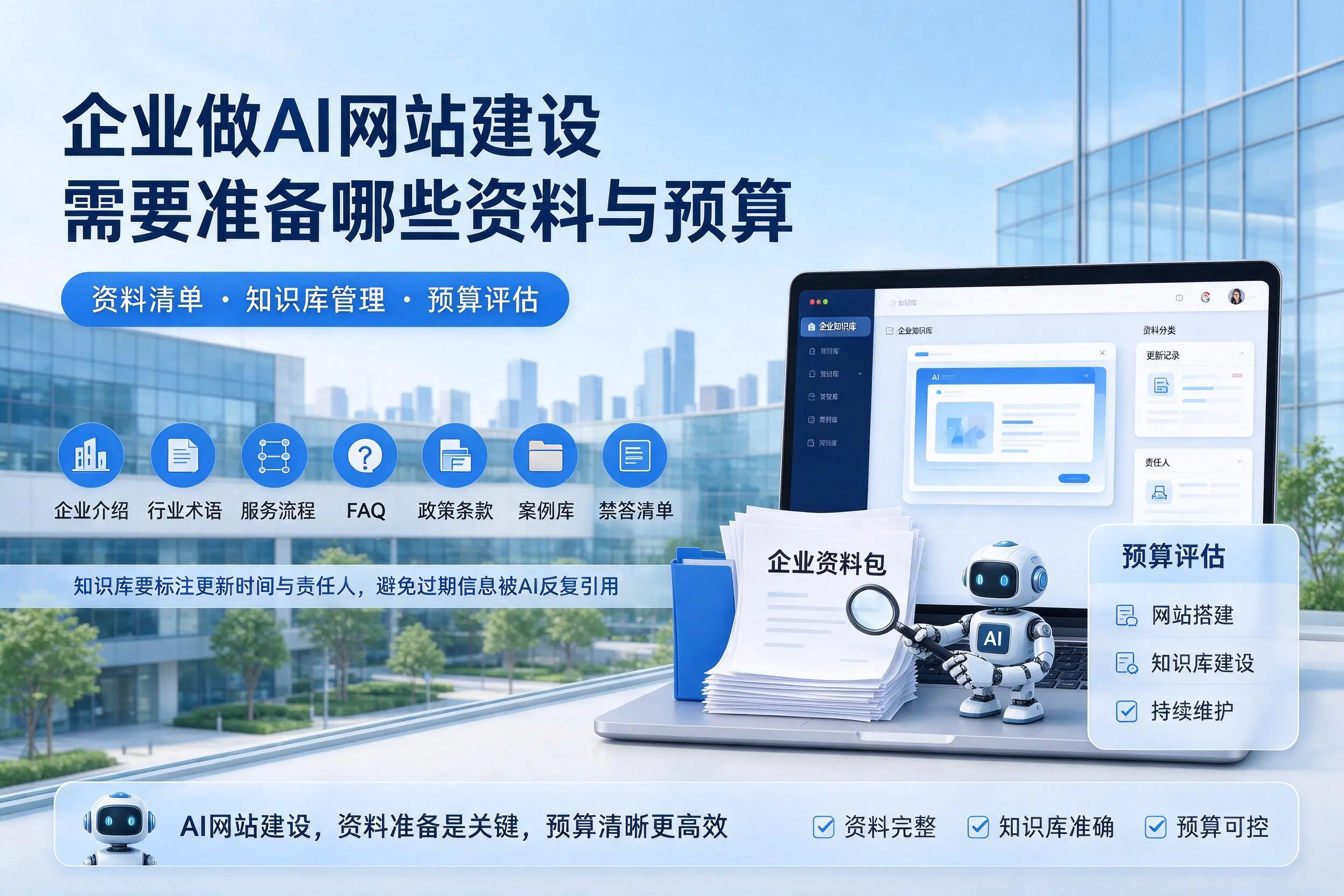 合肥企业做AI网站建设需要准备哪些资料与预算