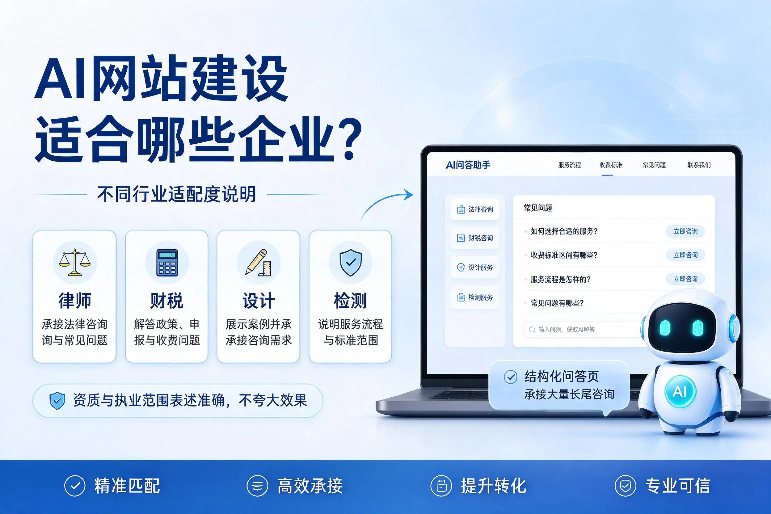 AI网站建设适合哪些企业?合肥不同行业适配度说明