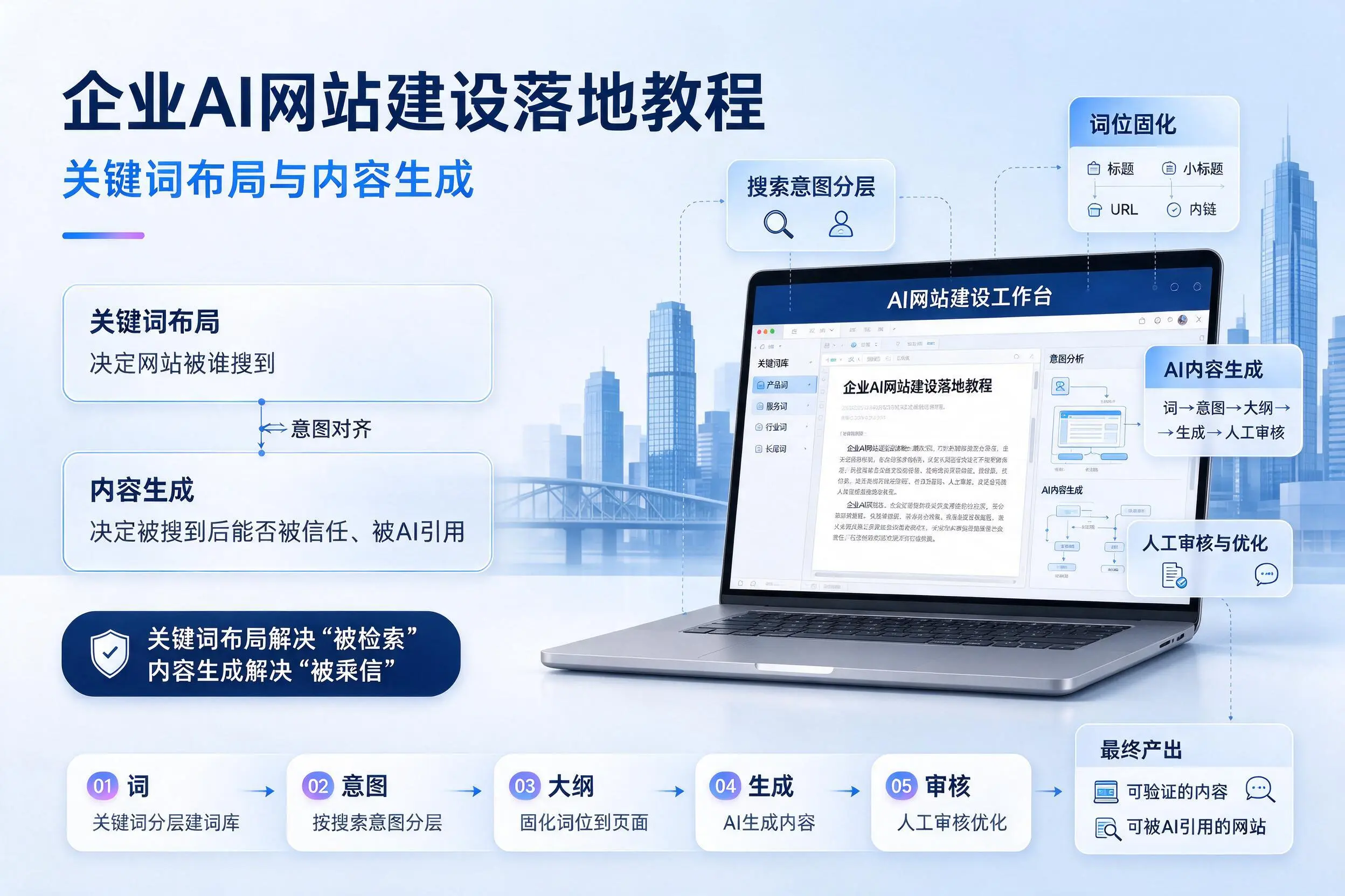 合肥企业AI网站建设落地教程:关键词布局与内容生成